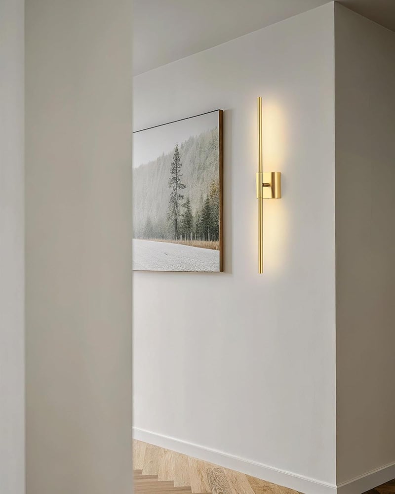 KDG Cordless Wall Sconces Set of 2, Wireless 5200mAh Rechargeable Battery Operated LED Wall Lamps with Remote, 360° Rotate Lightings for Wall Painting, Bedroom, Hallway, Night Light 31.5 inch (Gold) - Image 5